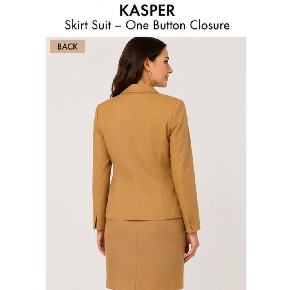 Kasper Women's Velvet Suit Two Sizes Jacket 12P. Skirt 10P - Picture 2 of 10
